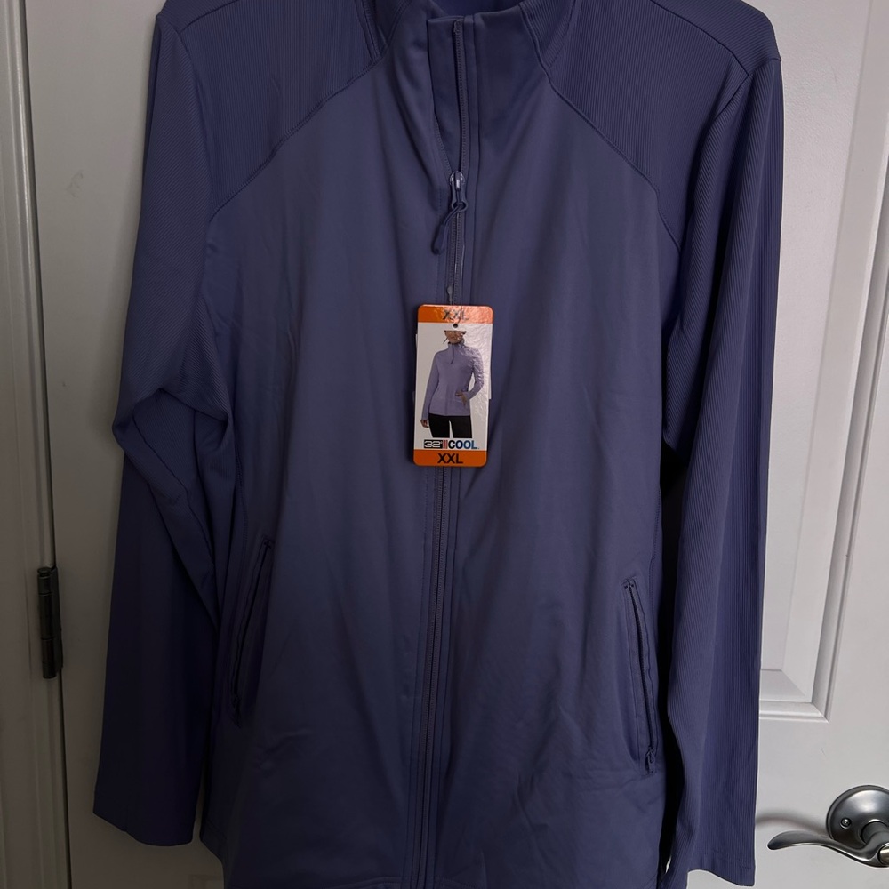 Woman Purple Jacket